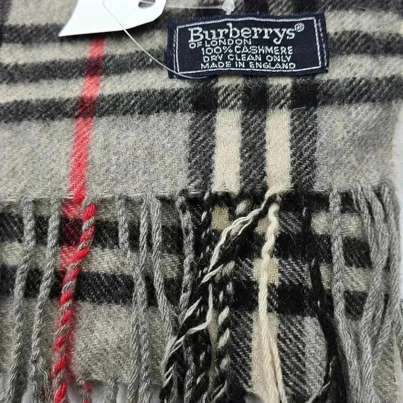 Burberry Novacheck Grey πππ% πππ¬π‘π¦ππ«π Scarf - Picture 7 of 12